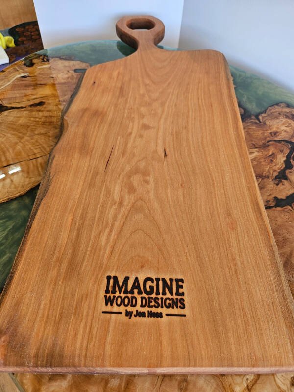 Walnut Charcuterie Board w/fractal burning - Image 2