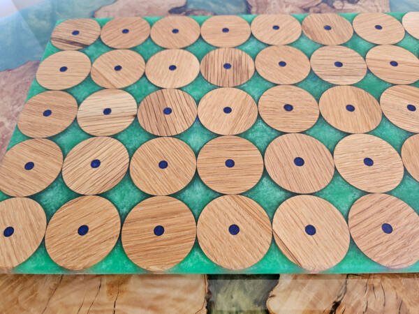 Oak and Resin Cutting/Charcuterie Board - Image 5