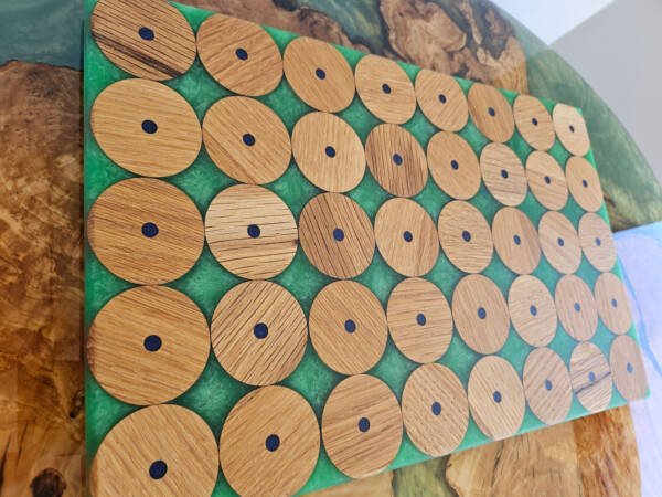 Oak and Resin Cutting/Charcuterie Board - Image 2