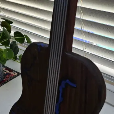 GUITARcuterie Board - Walnut and Epoxy