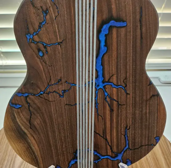 GUITARcuterie Board - Walnut and Epoxy