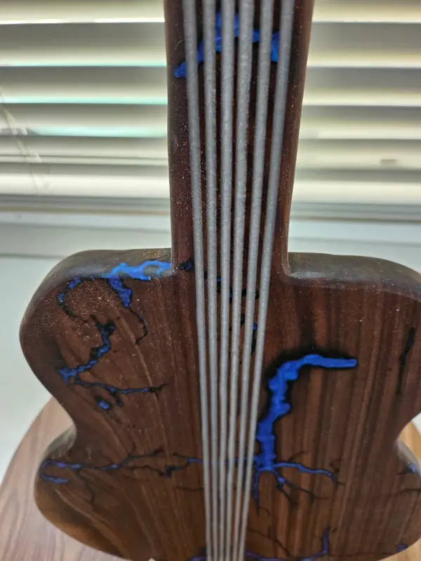 GUITARcuterie Board - Walnut and Epoxy - Image 3