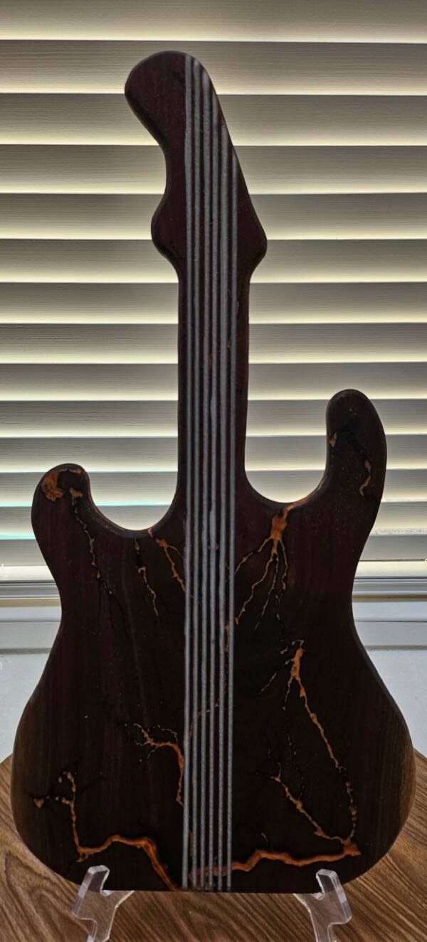 GUITARcuterie Board - Walnut and Epoxy