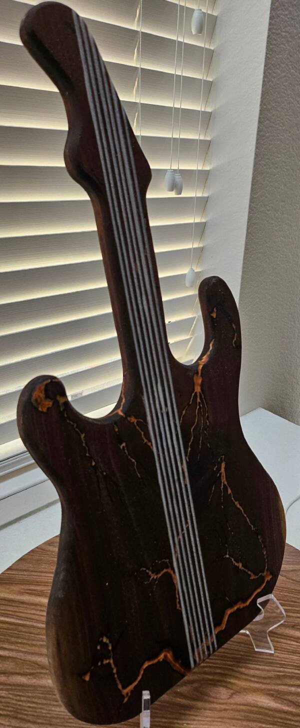GUITARcuterie Board - Walnut and Epoxy - Image 3