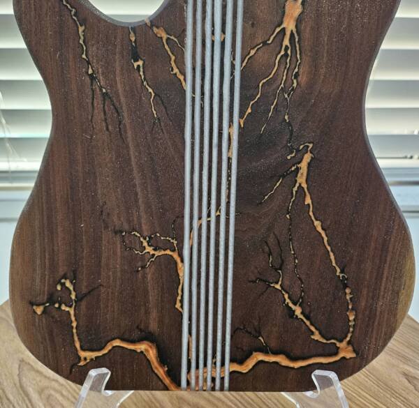 GUITARcuterie Board - Walnut and Epoxy