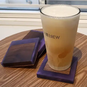 Wood and Resin Coasters (set 0f 4)