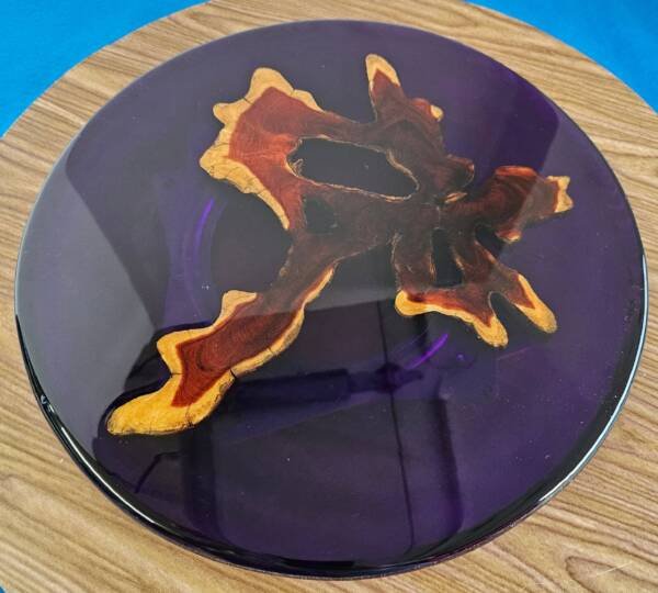 Brasiletta Wood and Resin Lazy Susan