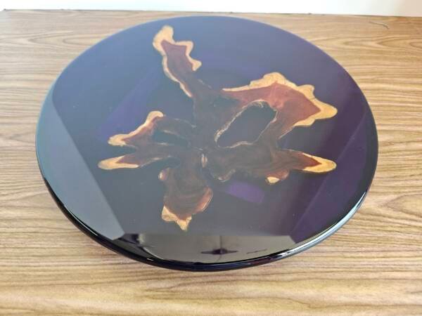 Brasiletta Wood and Resin Lazy Susan - Image 5