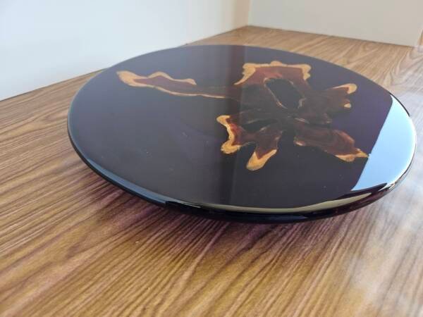 Brasiletta Wood and Resin Lazy Susan - Image 4