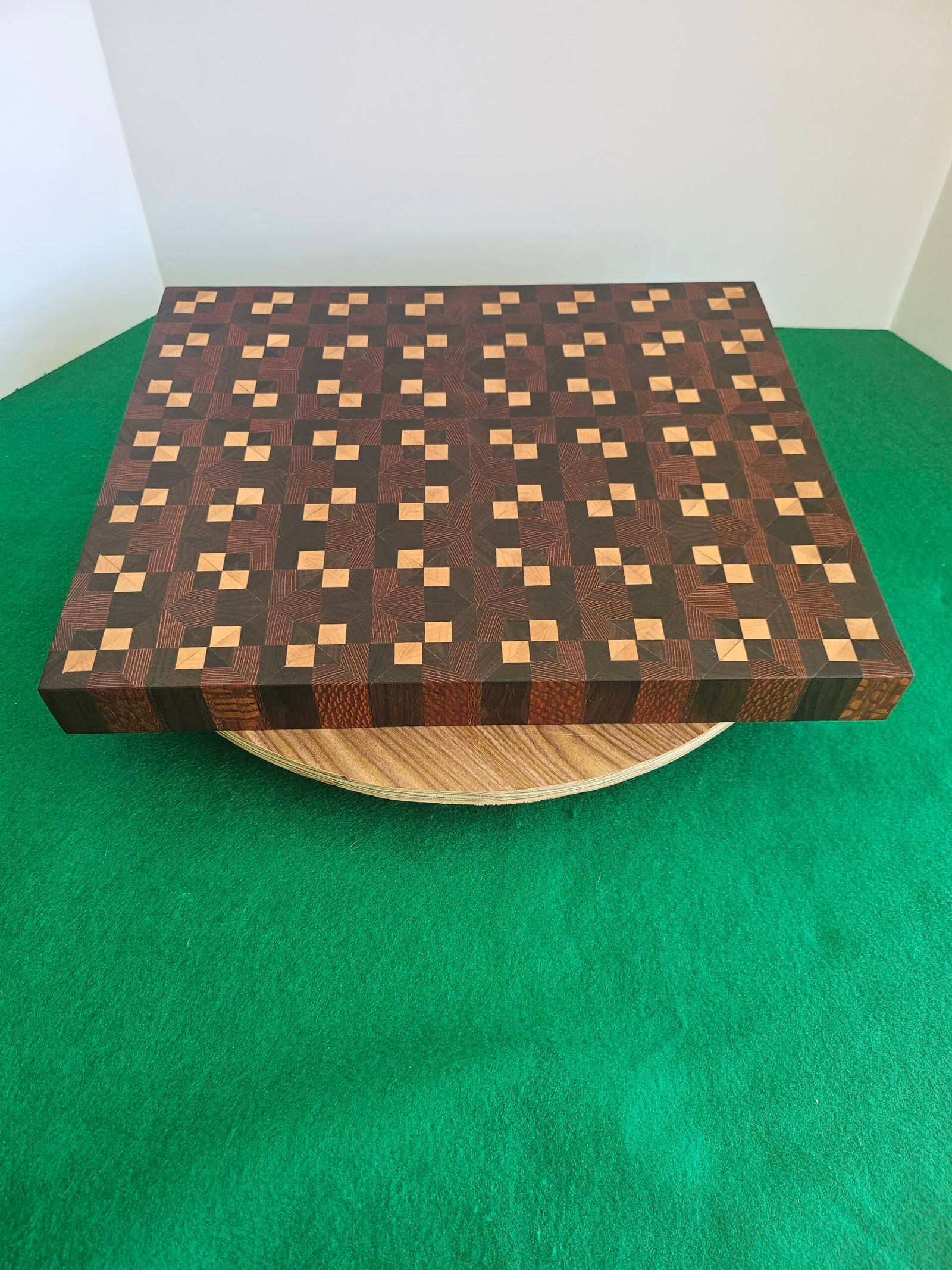 Walnut, Maple and Lacewood End Grain Cutting Board