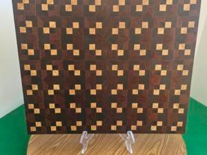 Walnut, Maple and Lacewood End Grain Cutting Board