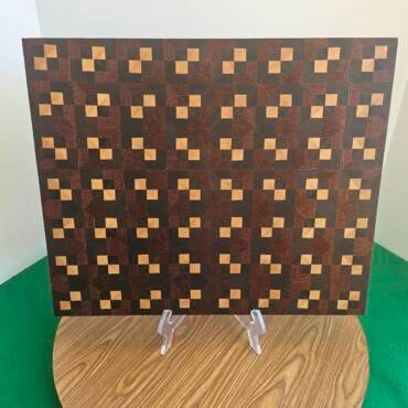 Walnut, Maple and Lacewood End Grain Cutting Board