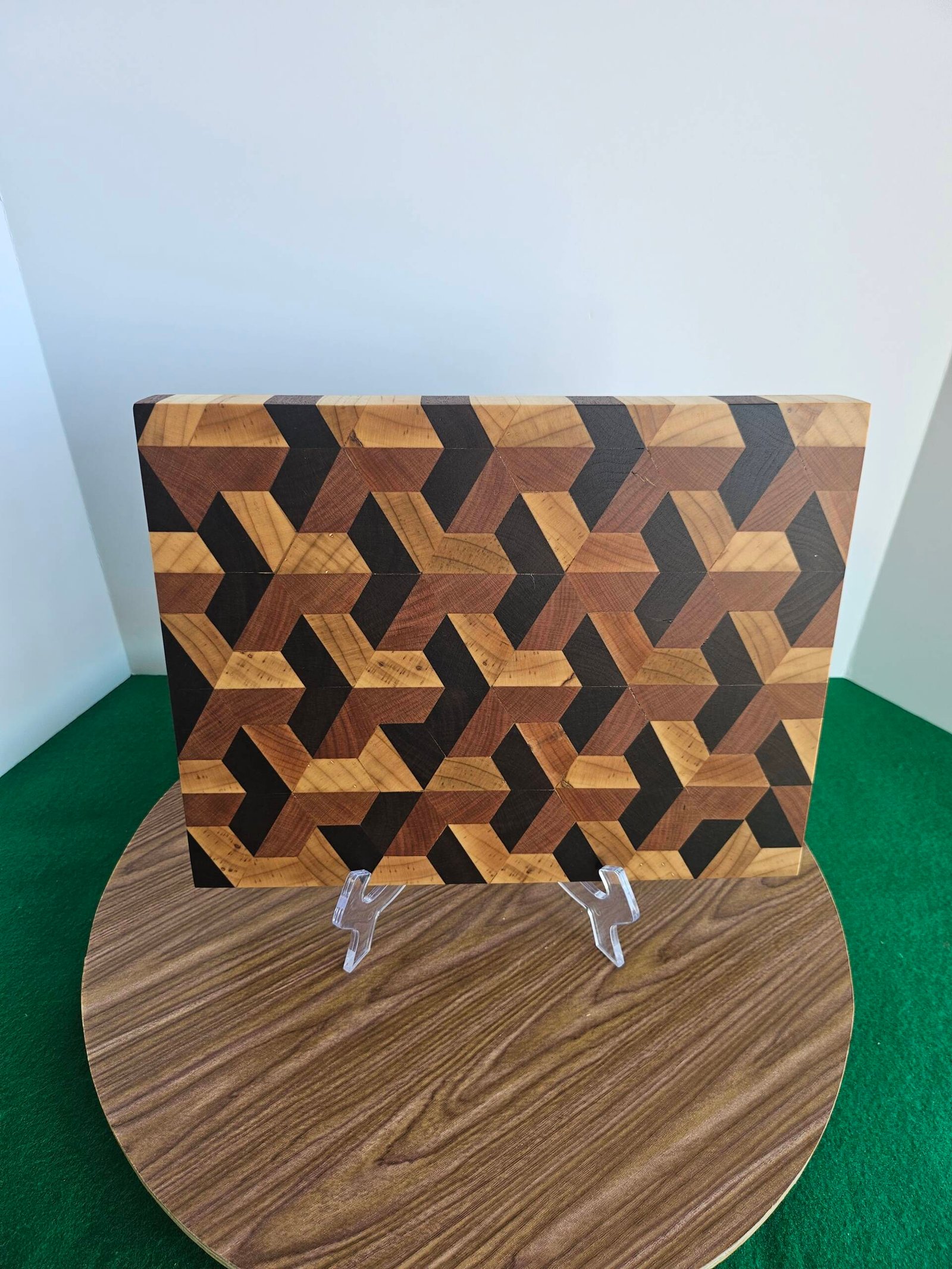 Walnut, Cherry an Maple 3D Cutting Board - Image 7