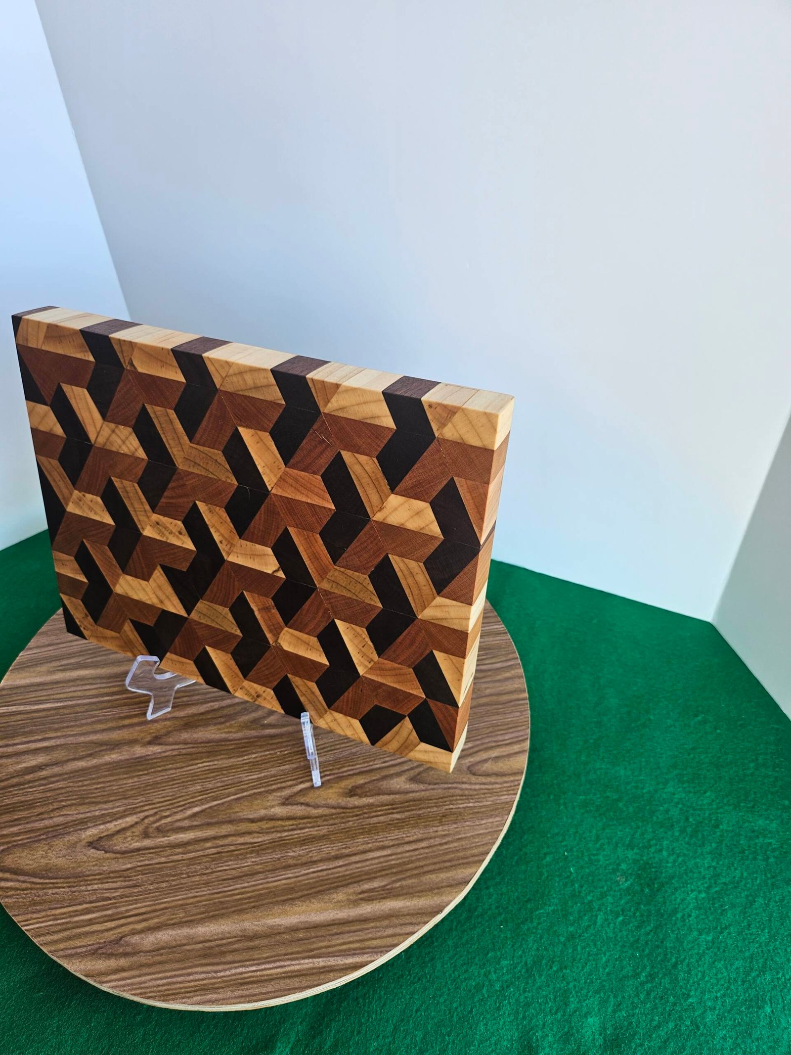 Walnut, Cherry an Maple 3D Cutting Board - Image 10