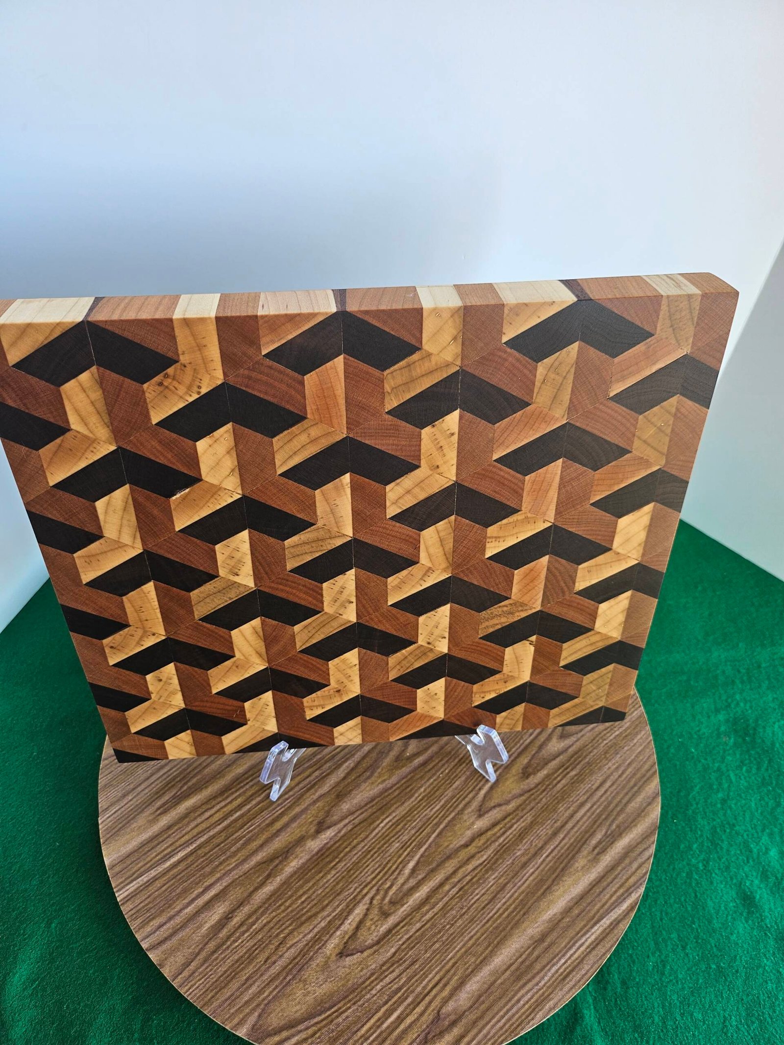 Walnut, Cherry an Maple 3D Cutting Board - Image 5