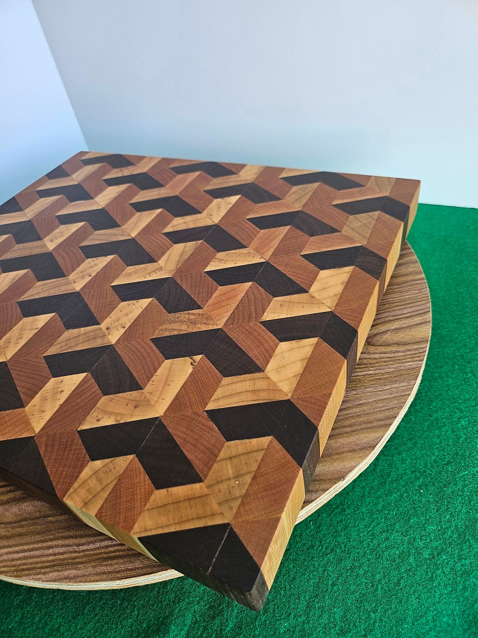 Walnut, Cherry an Maple 3D Cutting Board - Image 9